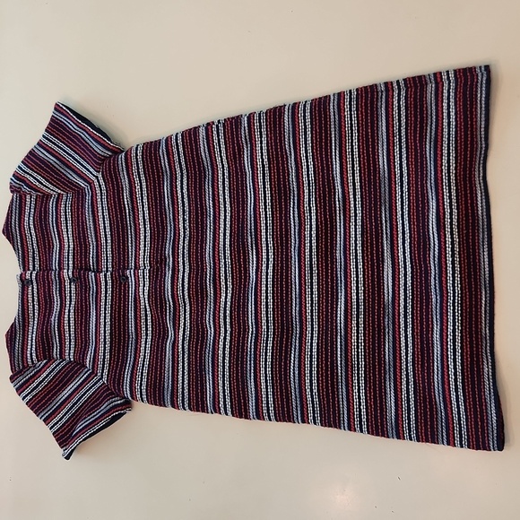 Janie and Jack Navy Blue Red White Boucle Dress Size 10 - Picture 2 of 9